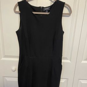 Lands End Ponte Sheath Dress Size 12 Black
